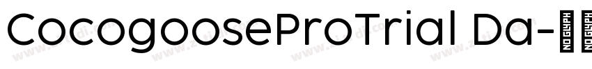 CocogooseProTrial Da字体转换